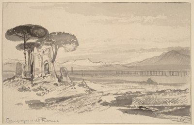 Roman Countryside by Edward Lear