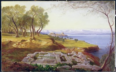 Corfu from Ascension by Edward Lear