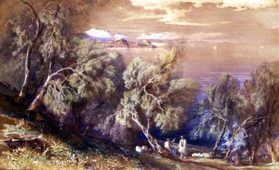 Corfu from above the Village of Analipsis by Edward Lear