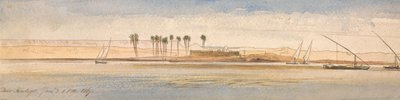 Deir Kadige, 1:00 p.m., January 2, 1867 by Edward Lear