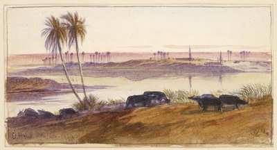 El Hon, Egypt by Edward Lear