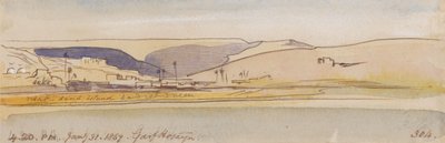 Garf Hosayn; 4:20 P.M., 31 Jan. 1867 (304) by Edward Lear