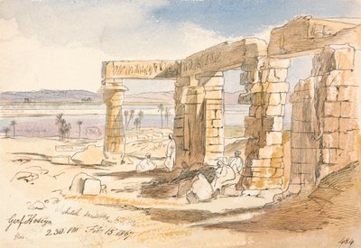 Gerf Hoseyn, 2:30 pm, 15 February 1867 by Edward Lear