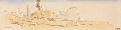 Karnak, 24 February 1867 by Edward Lear