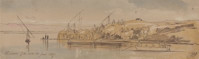 Luxor, 7:30 am, 20 January 1867 by Edward Lear