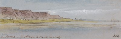 Near Mereeh or Garf Hossayn, 4:00 pm, 31 January 1867 by Edward Lear