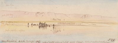 Near Negadeh; 8:00 A.M., 25 Feb. 1867 by Edward Lear