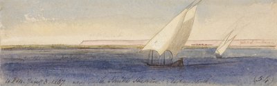 Near Nesle Sheikh Hassan, looking south by Edward Lear