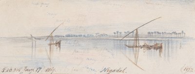 Negadah; 5:30 P.M., 17 Jan. 1867 by Edward Lear