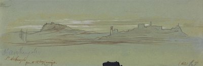 St. Archangelo from the Railway Carriage by Edward Lear