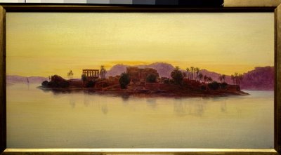 Sunset on the Island of Philae in Egypt by Edward Lear