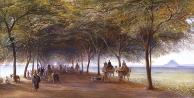 The Road to the Pyramids at Giza, c1873 by Edward Lear
