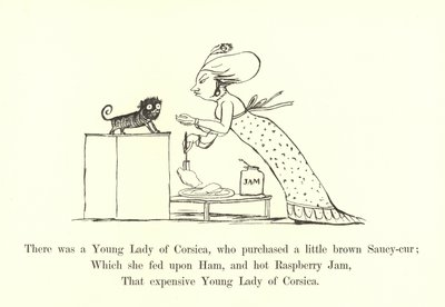 There was a Young Lady of Corsica, who purchased a little brown Saucy-cur by Edward Lear