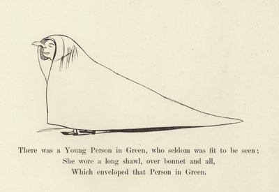 There was a Young Person in Green, who seldom was fit to be seen by Edward Lear