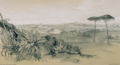 Views in Rome and its environs: Rome from a villa above Porta Portese by Edward Lear