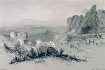 Views in Rome and Its Environs: View of Olevano by Edward Lear