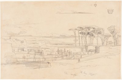 Villa Pamphili by Edward Lear