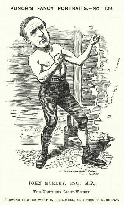 John Morley, English Liberal Politician (engraving) by Edward Linley (after) Sambourne