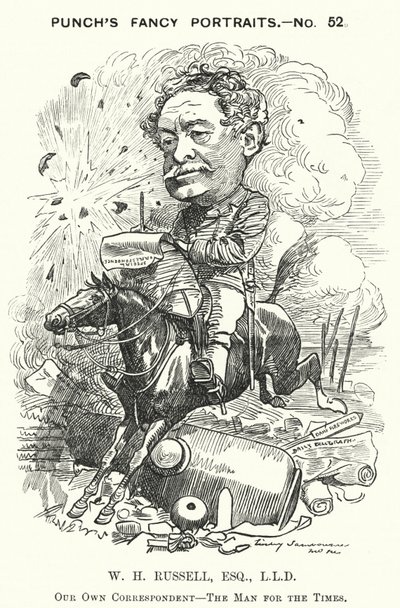 William Howard Russell, Irish journalist and war correspondent by Edward Linley (after) Sambourne