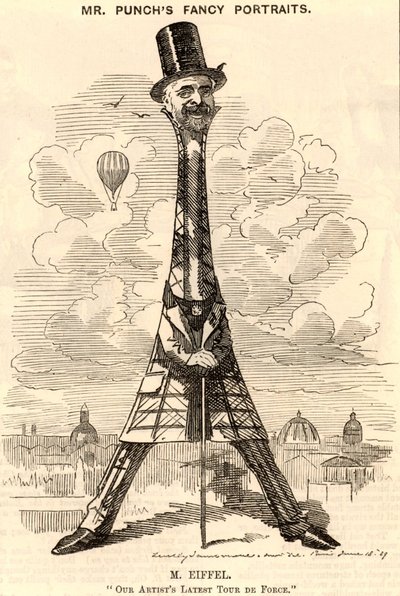 Alexandre Gustave Eiffel (1832-1923) French Civil Engineer by Edward Linley Sambourne