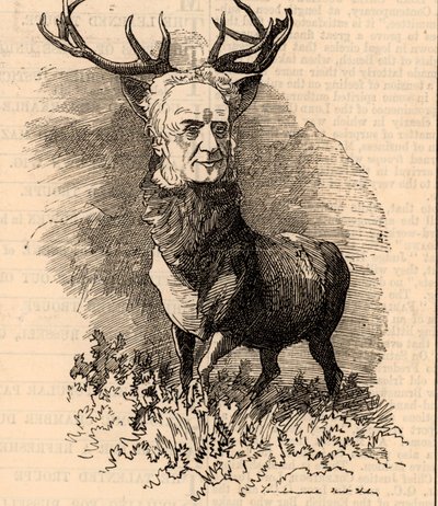 Cartoon of Walter Francis Scott by Edward Linley Sambourne