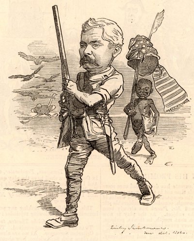 Illustration with Henry Morton Stanley by Edward Linley Sambourne