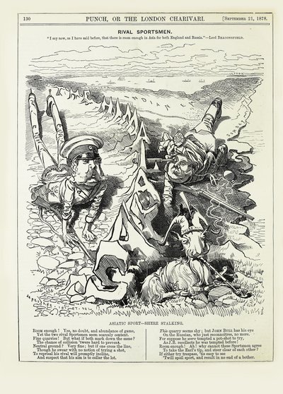 Rival Sportsmen. I Say Now, as I Have Said Before, That There is Room Enough..., 1878 by Edward Linley Sambourne