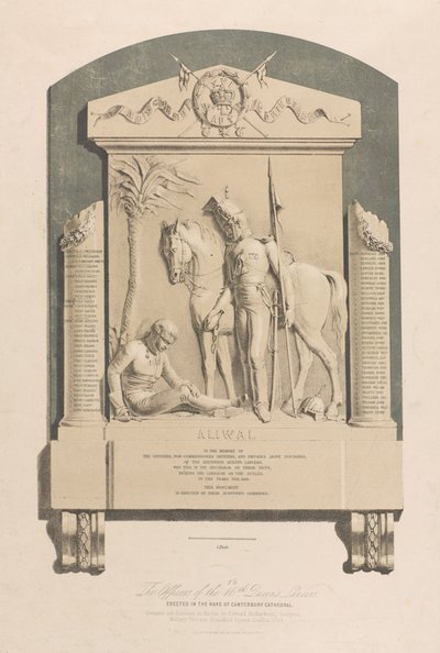 Aliwal Memorial, Canterbury Cathedral by Edward M. Richardson