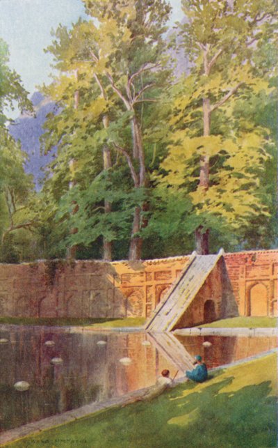 A Terrace of the Nishat Bagh by Edward Mary Joseph Molyneux