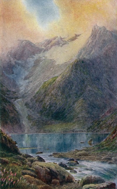 Lake Shisha Nag at Sunset by Edward Mary Joseph Molyneux