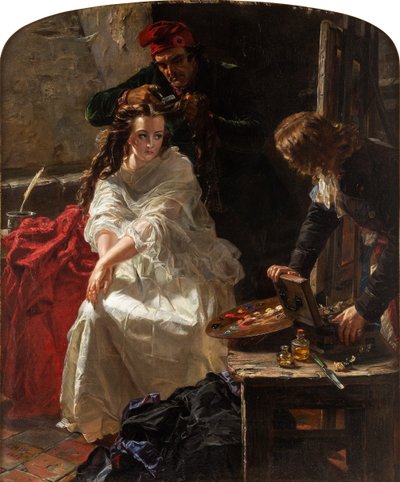 Charlotte Corday in the Prison of the Conciergerie by Edward Matthew Ward