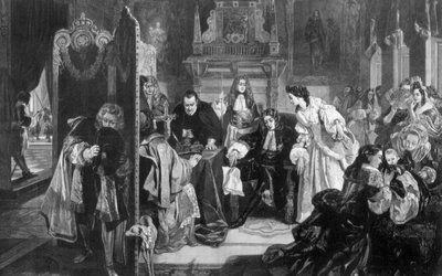 King James II Receiving News of the Landing of the Prince of Orange by Edward Matthew Ward