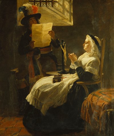 Marie Antoinette Listening to the Act of Accusation the Day Before Her Trial by Edward Matthew Ward