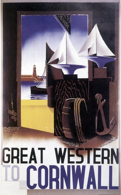 Great Western to Cornwall by Edward McKnight Kauffer