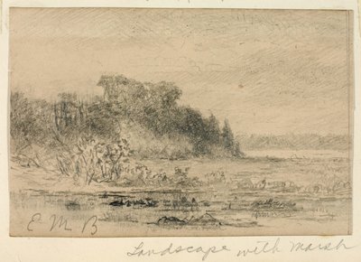 Landscape with Marsh by Edward Mitchell Bannister