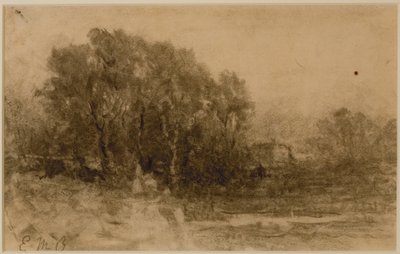 Landscape with Woods by Edward Mitchell Bannister