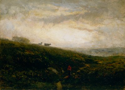 Untitled Cows Descending Hillside, 1881 by Edward Mitchell Bannister