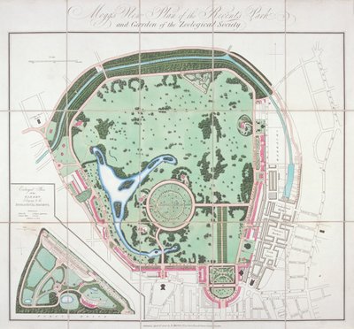 Plan of the Zoological Gardens, Regent