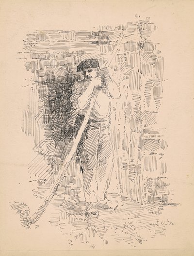 Standing Male Peasant by Edward Moran