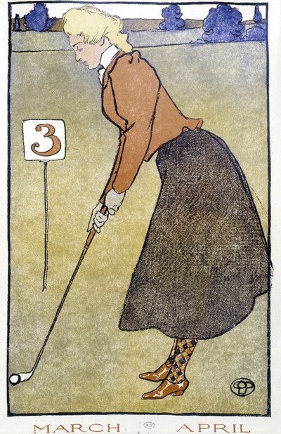 Woman Playing Golf - in 