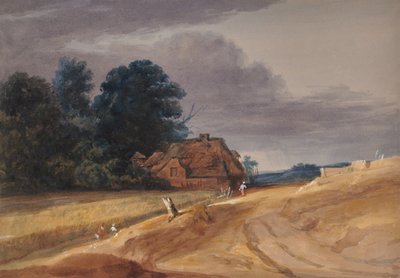 Landscape with Cottage by Edward Pretty