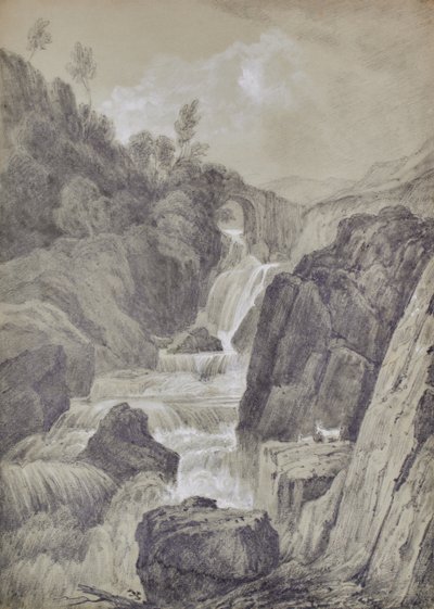 Landscape with Waterfalls by Edward Pretty