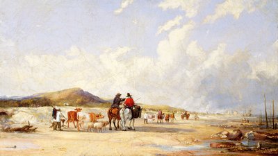 Crossing the Sands to Swansea Market by Edward Pritchard