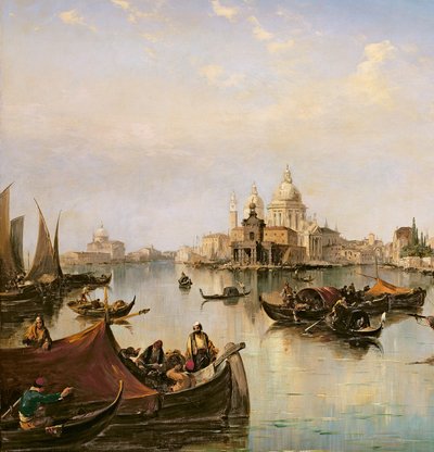The Bacino di San Marco, Looking Towards the Mouth of the Grand Canal (detail) by Edward Pritchett