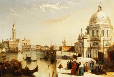 The Grand Canal with Santa Maria della Salute, Venice by Edward Pritchett