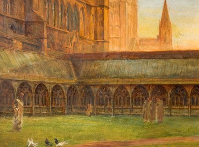 Lincoln Cathedral - The Cloisters by Edward R Taylor