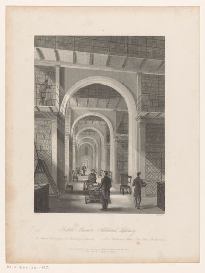 Library of the British Museum (British Museum - Additional Library) by Edward Radclyffe