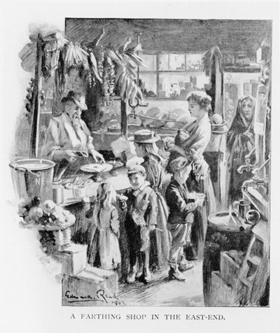 A Farthing Shop in the East End by Edward Read