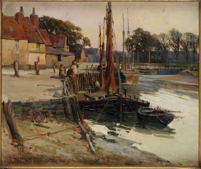 A Cornish Fishing Village, 1900 by Edward Reginald Frampton