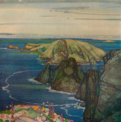 The Island of Brecqhou, Off Sark, c1921 by Edward Reginald Frampton